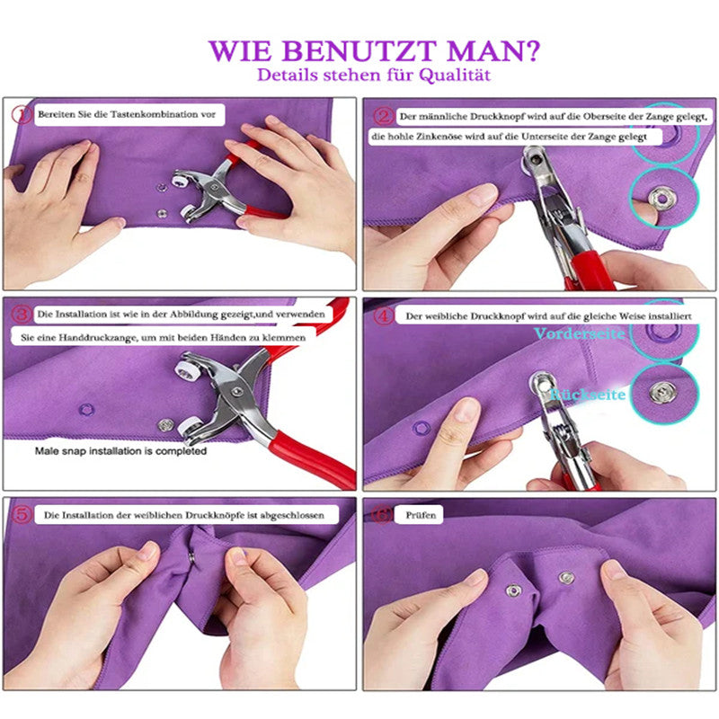 Durable Easy Snap Fastener Kit