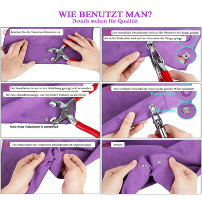 Durable Easy Snap Fastener Kit