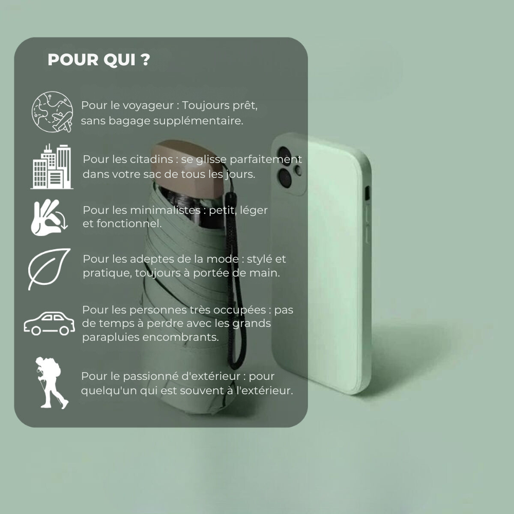 Portable Automatic Rain Umbrella