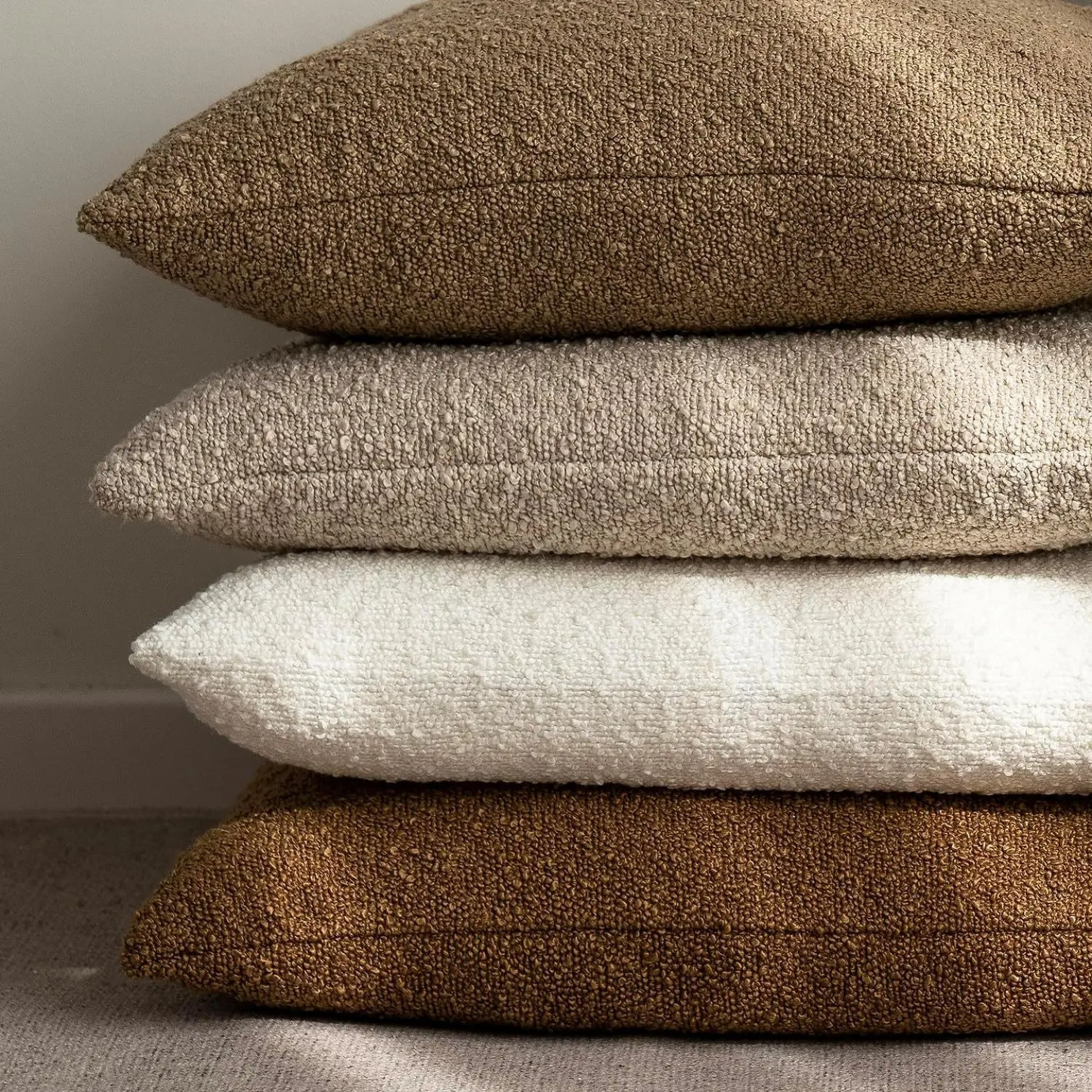 Soft Boucle Throw Pillow Cover 45x45cm Home Decor Cushion