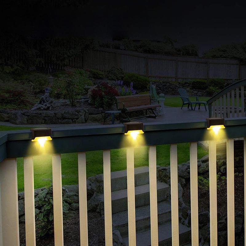 Solar Powered Outdoor Step Lights (4 Pack)