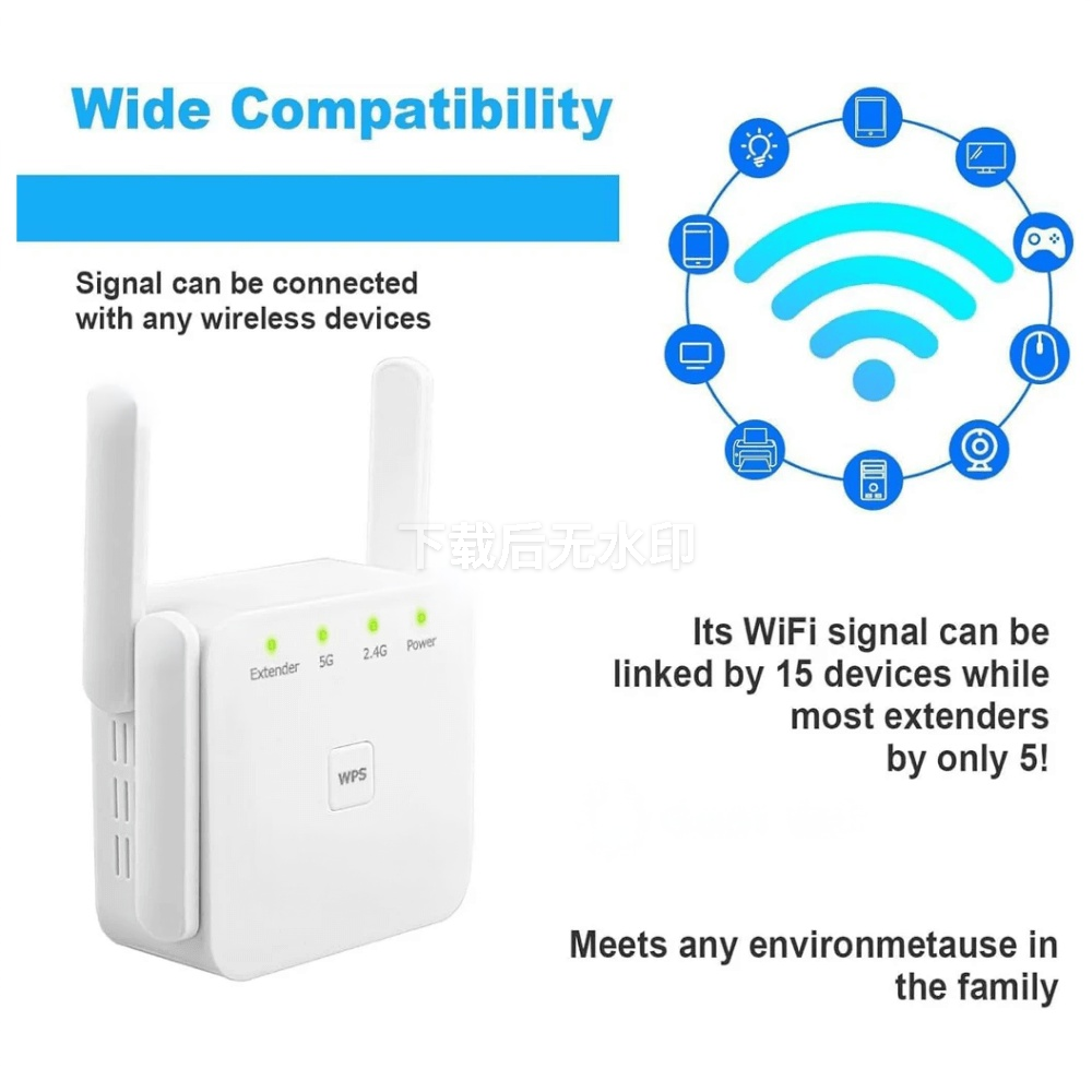 Powerful Dual Band WiFi Signal Booster for Home