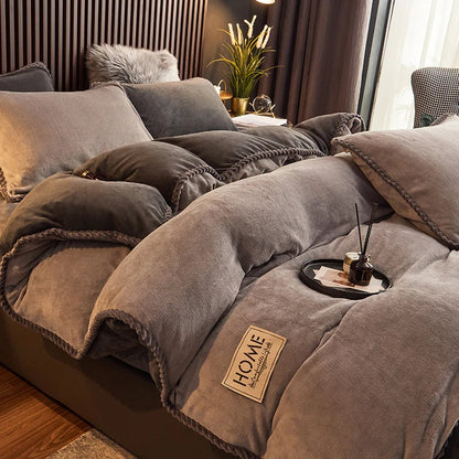 Soft Velvet King Size Bedding Set