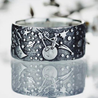 Simple Prince Universe Stainless Ring
