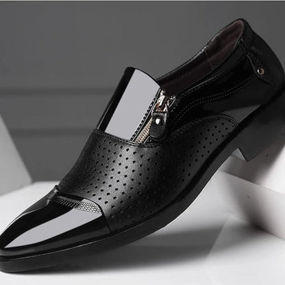 Sleek High Heel Ankle Shoes with Zipper Closure