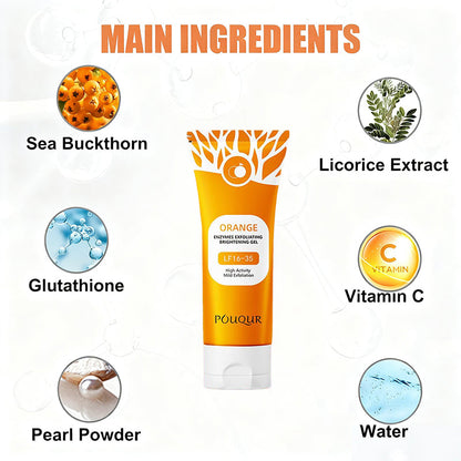 Natural Orange Facial Exfoliating Scrub Gel