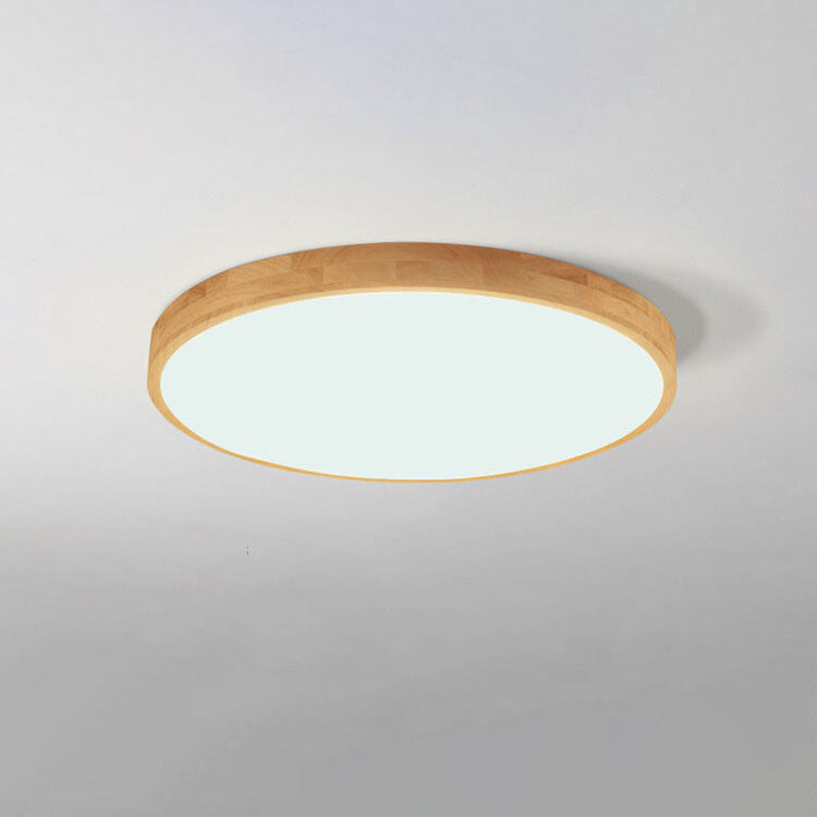 Sleek Wood LED Ceiling Light 24 Adjustable Warm White
