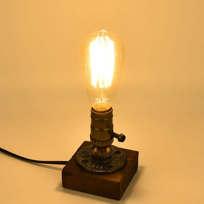 Rustic Metal Edison Style Table Lamp