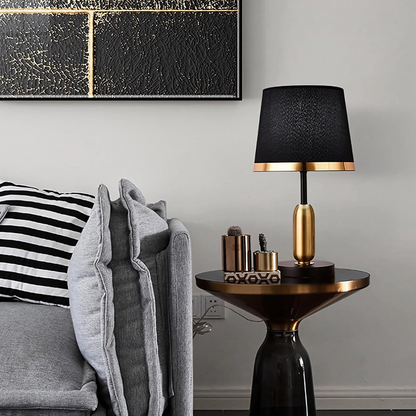 Stylish Black Cloth Table Lamp