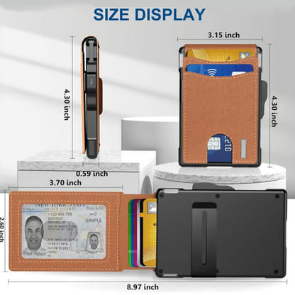 Premium Leather AirTag Wallet Card Holder