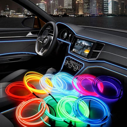 Colorful Car LED Strip Light Flexible Neon Interior Kit