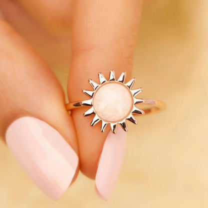 Shining Gold Sun Ring