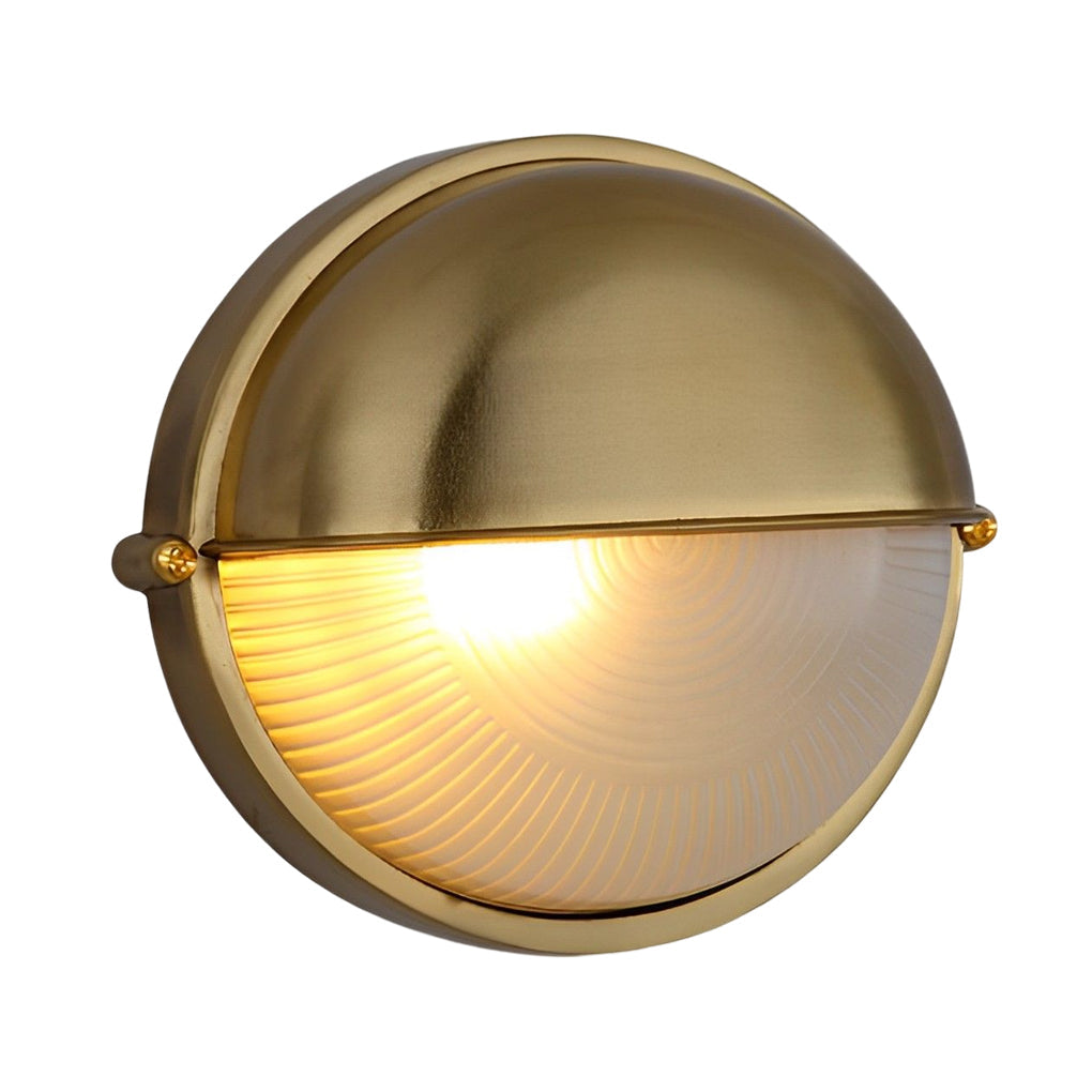 Vintage Metal Glass Outdoor Industrial Wall Light
