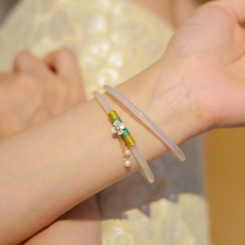Luxurious Green Jade Bangles - Cofik