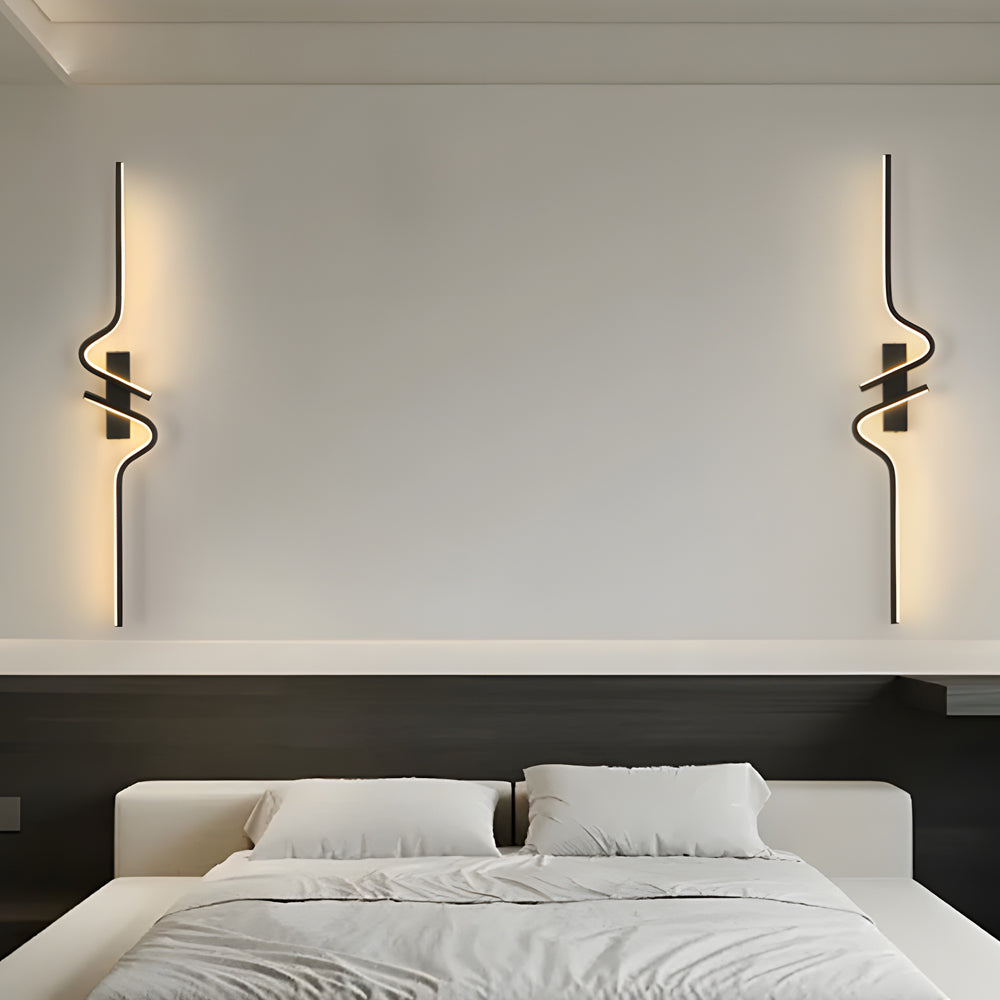 Sleek Modern LED Black Wall Light - Cofik