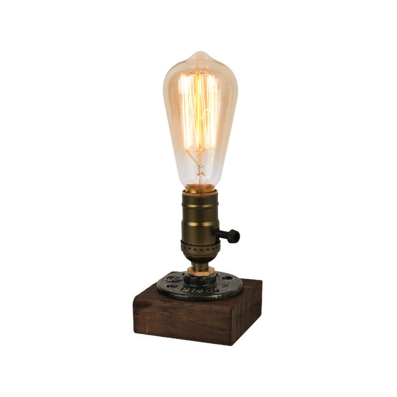 Rustic Metal Edison Style Table Lamp