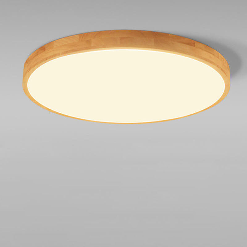 Sleek Wood LED Ceiling Light 24 Adjustable Warm White