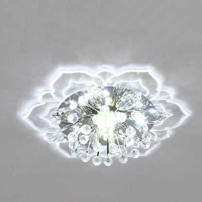 Elegant Crystal LED Flush Mount Ceiling Light