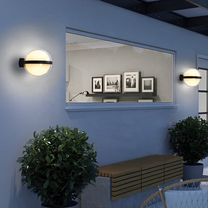 Stylish Round Outdoor LED Wall Light Fixture