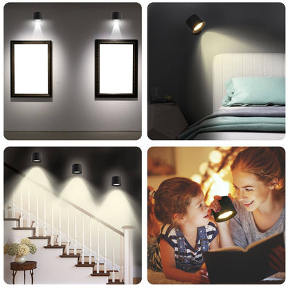 Versatile Stick-On Dual LED Wall Light