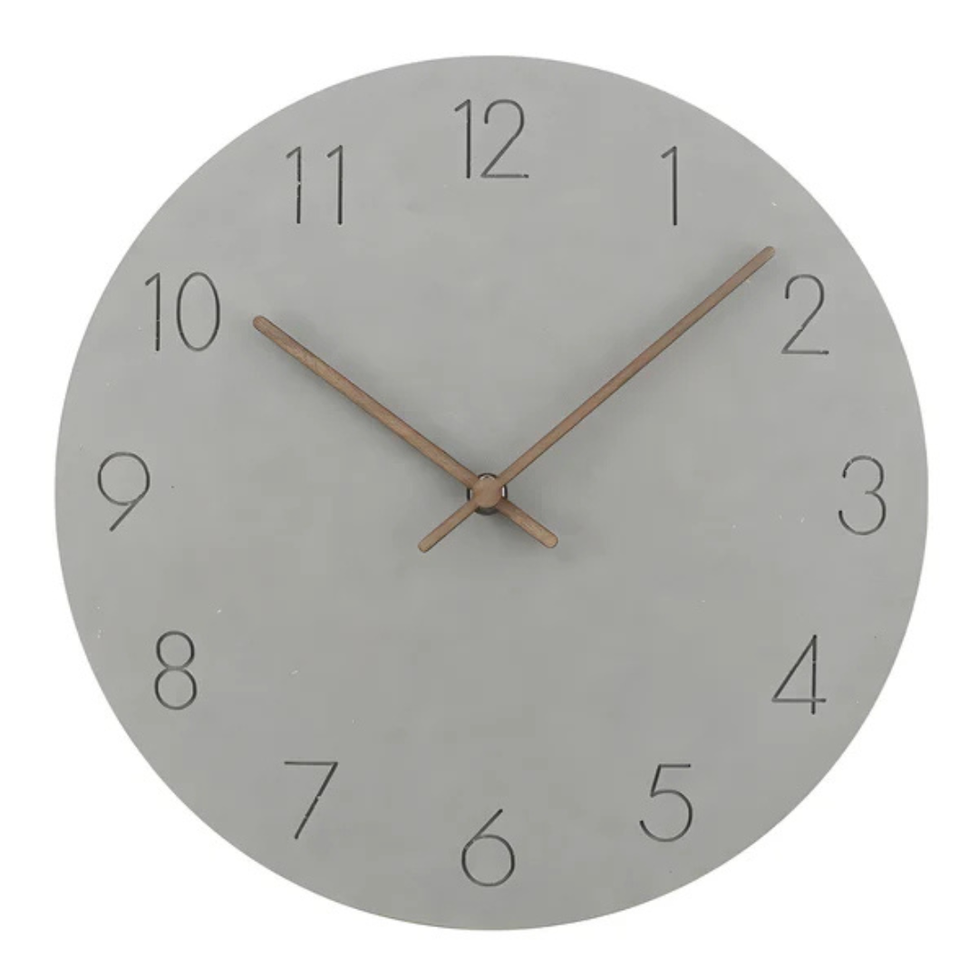 Big Silent Wooden Clock - Modern Minimalist Style - Cofik