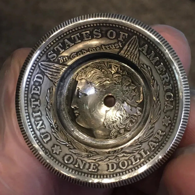 Classic Morgan Silver Coin Bell