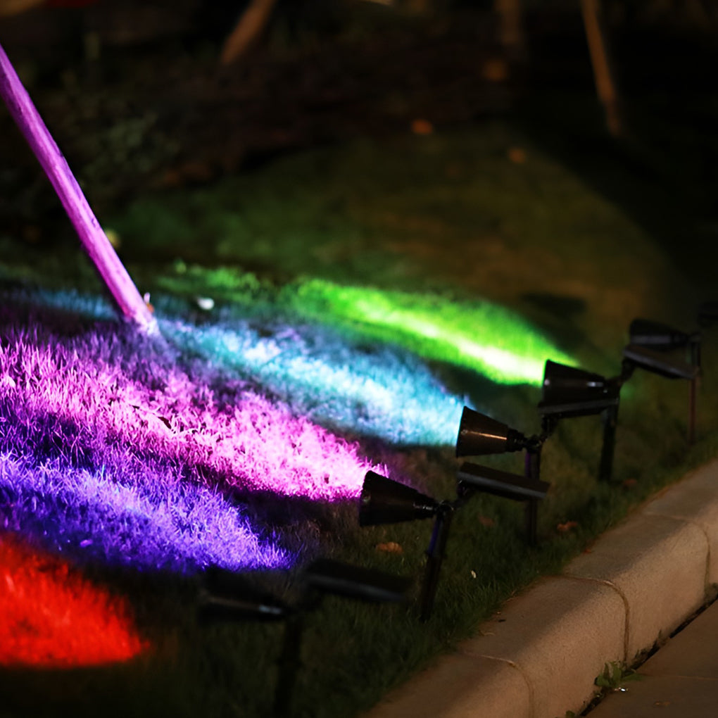 Outdoor 7W LED Solar Powered Garden Spot Lights