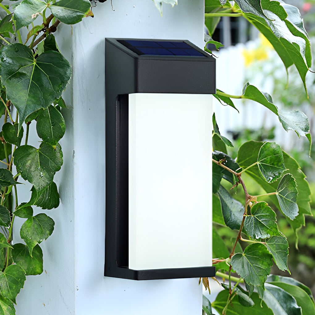 2 Pack Outdoor Solar Powered LED Wall Lights