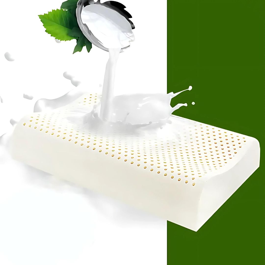 Natural Latex Orthopedic Neck Pillow for Back Support