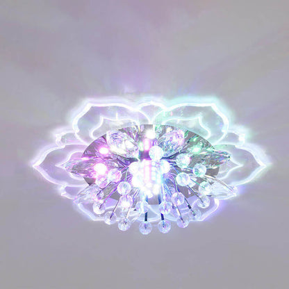 Elegant Crystal LED Flush Mount Ceiling Light