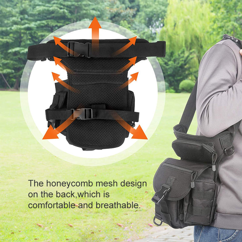 Waterproof Tactical Waist Pack Travel Belt Bag for Men