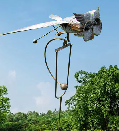 Colorful Outdoor Windmill Spinner with Garden Stake