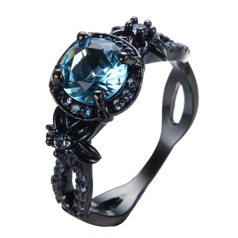 Timeless Black Sapphire Engagement Ring