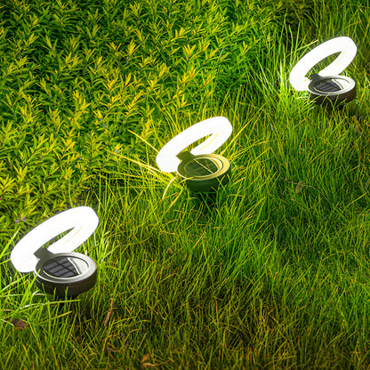 4PCS Round Folding Solar Patio Lamp Set - Contemporary Outdoor Lights - Cofik