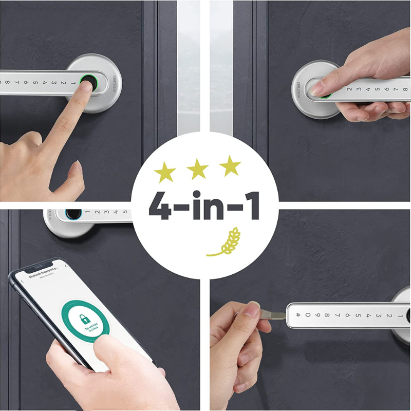 Smart Digital Door Lock with Mobile App and Battery Backup