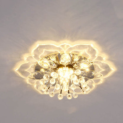 Elegant Crystal LED Flush Mount Ceiling Light