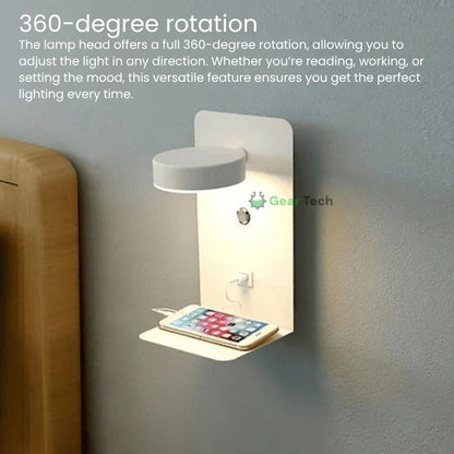 Modern LED Wall Light with Storage