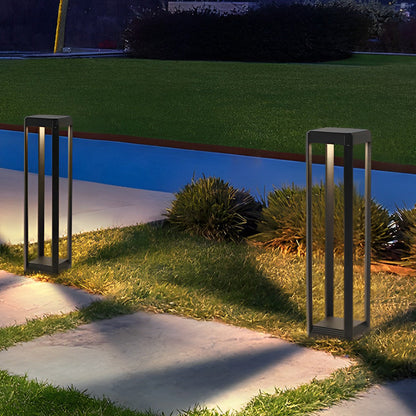Outdoor Simple Stainless Steel Solar Powered Path Lights