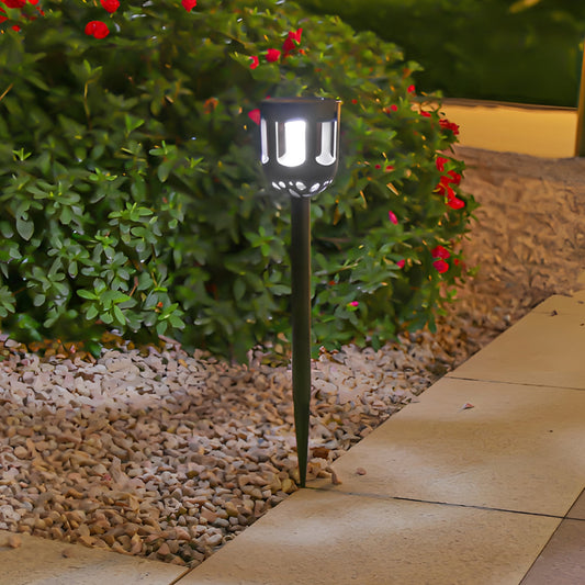 4-Pack Wireless Black Outdoor Solar Powered Lamp Set - Cofik