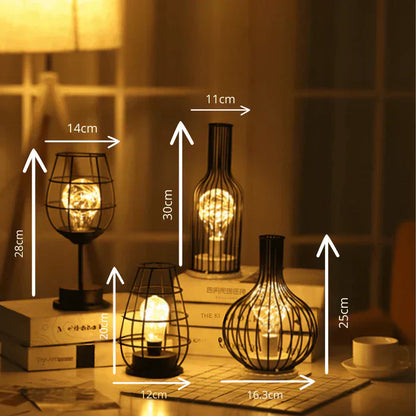 Elegant Glass Table Light for Home Decor