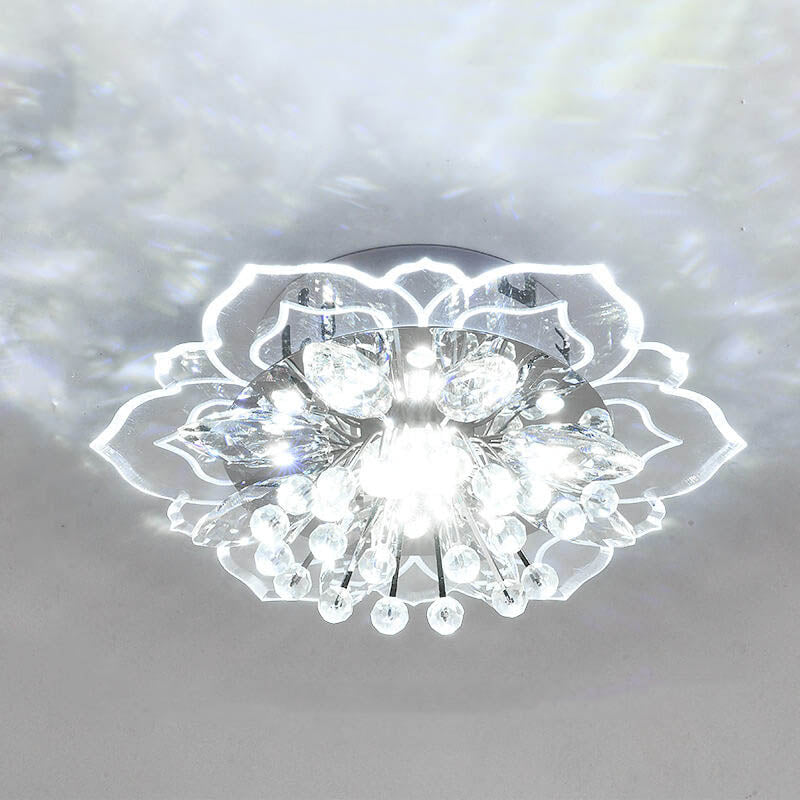 Elegant Crystal LED Flush Mount Ceiling Light