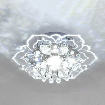 Elegant Crystal LED Flush Mount Ceiling Light