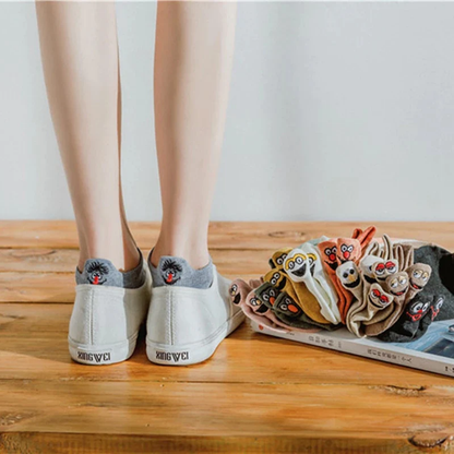 Fun Character Ankle Socks 10 Pack