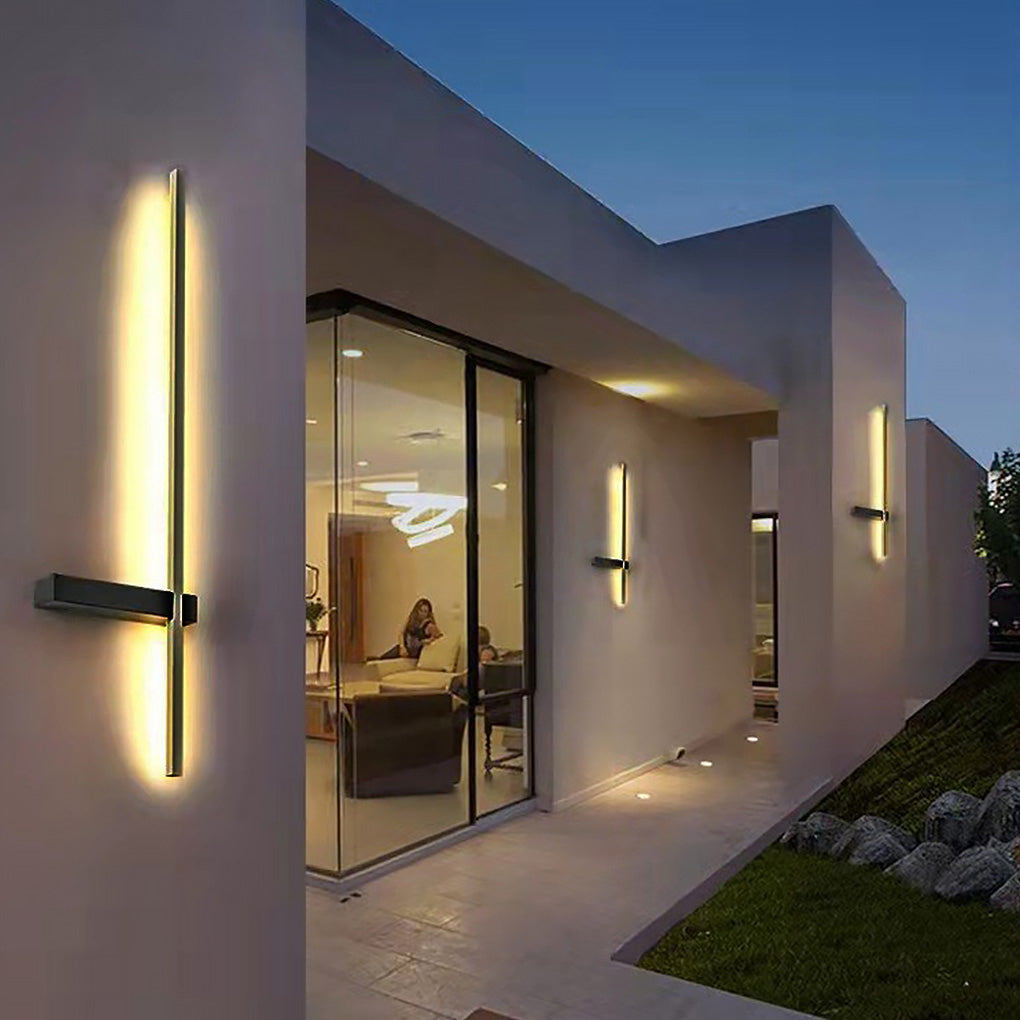 Outdoor Weatherproof Black LED Wall Lanterns - Cofik