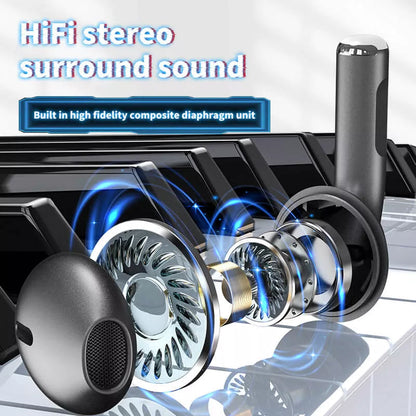 Wireless Bluetooth Headphones with Mic Display