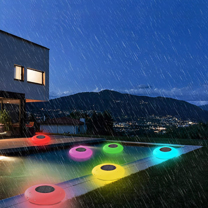 Bright RGB Solar Powered Outdoor Pool Lights