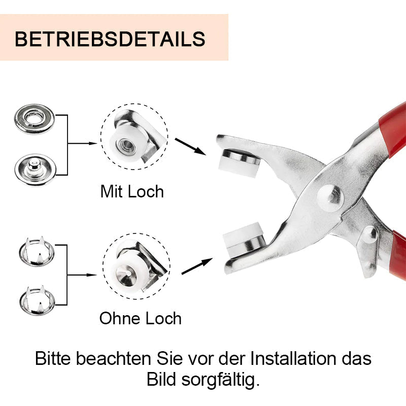 Durable Easy Snap Fastener Kit