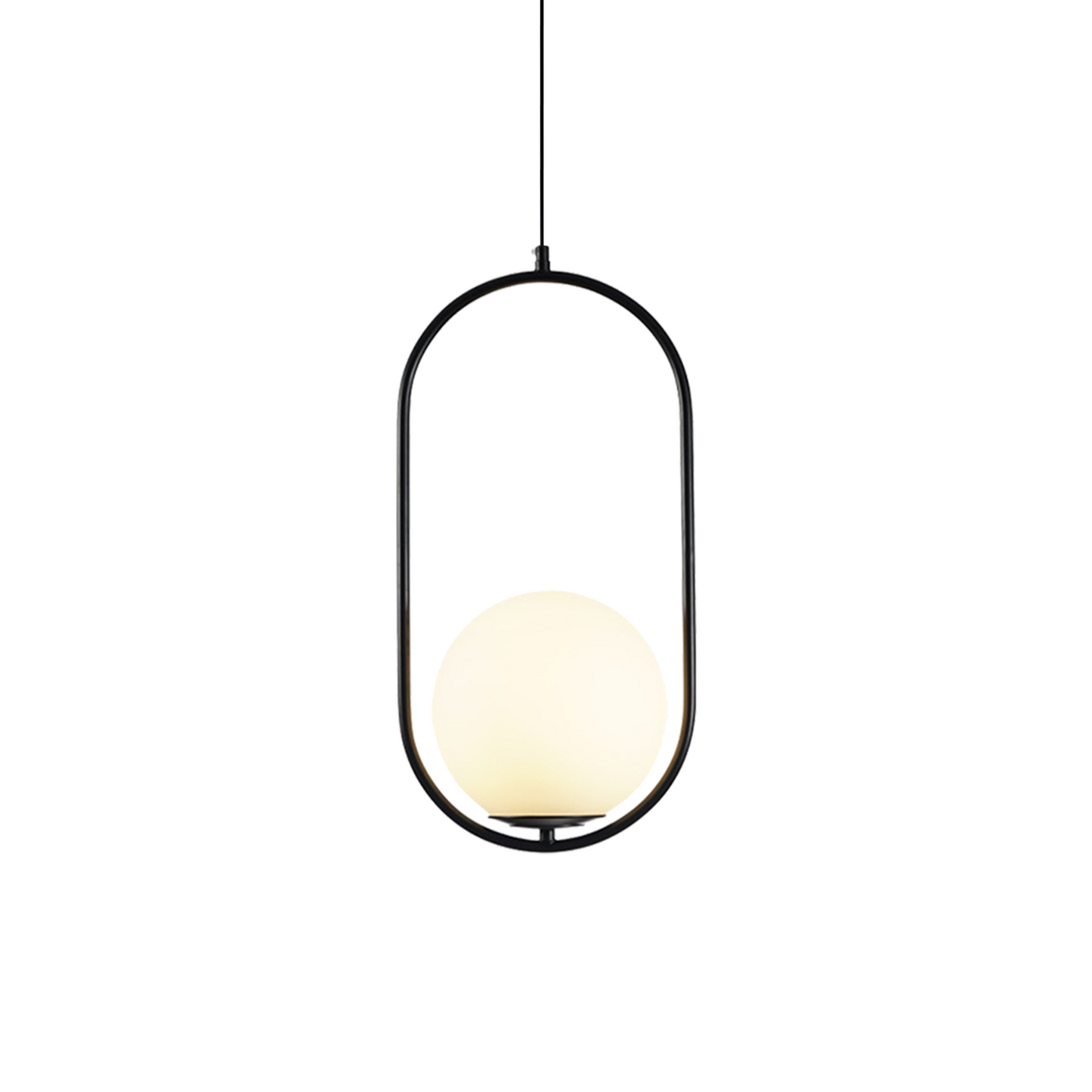 Sleek Brass Pendant Light Adjustable Ceiling Fixture - Cofik