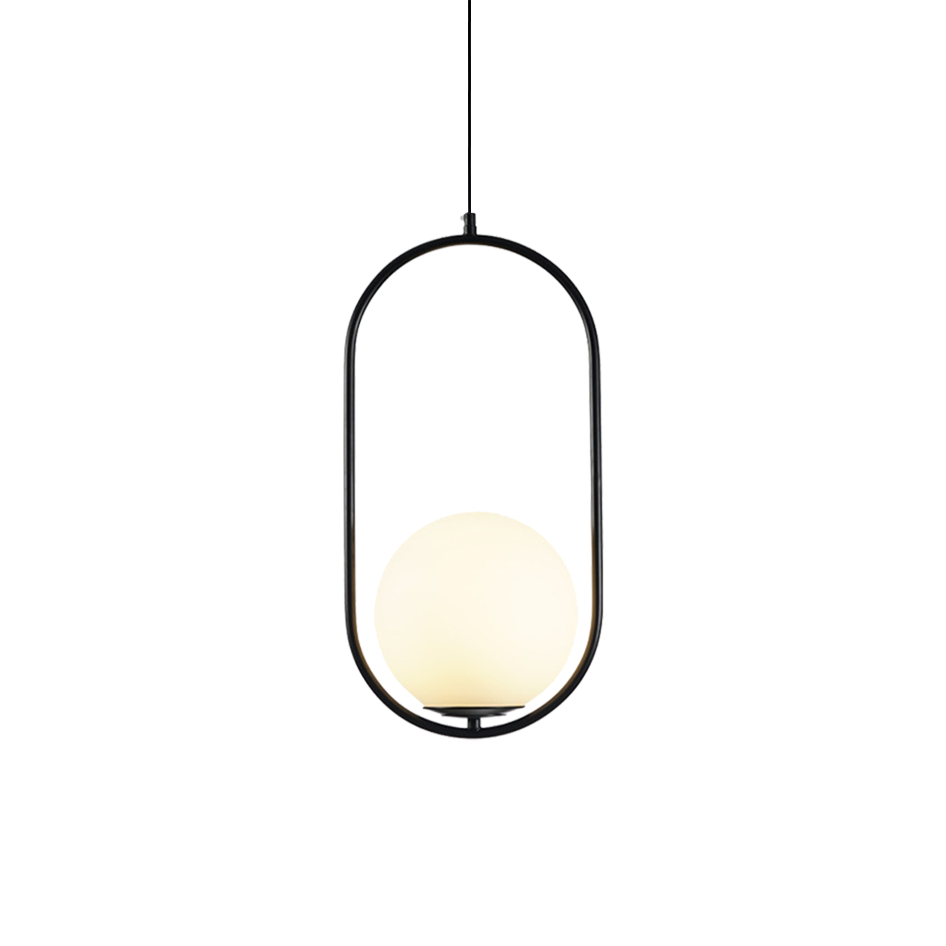 Sleek Brass Pendant Light Adjustable Ceiling Fixture - Cofik