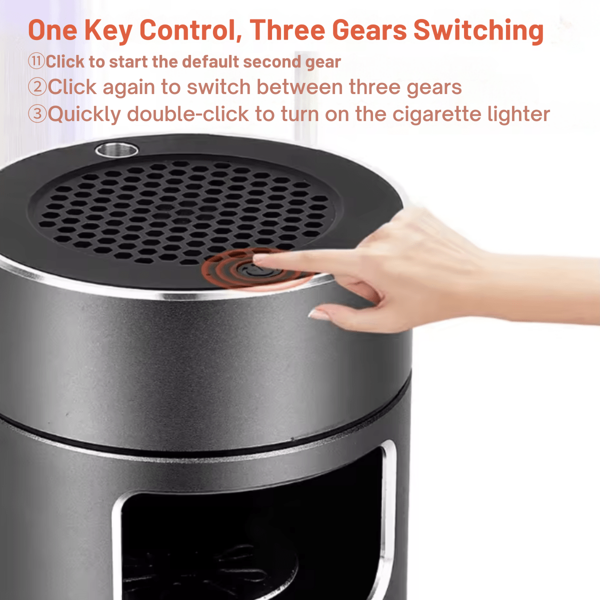 Compact Rechargeable Smokeless Ashtray with USB